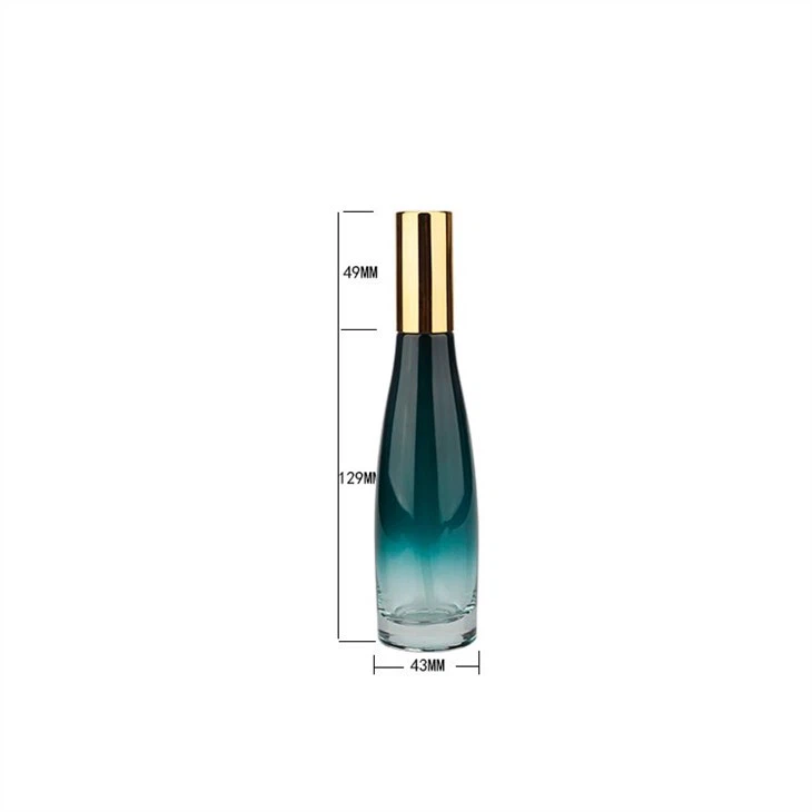 Empty Cosmetic Glass Pump Bottle
