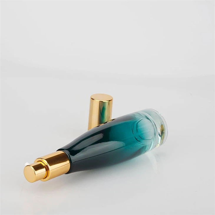 Empty Cosmetic Glass Pump Bottle